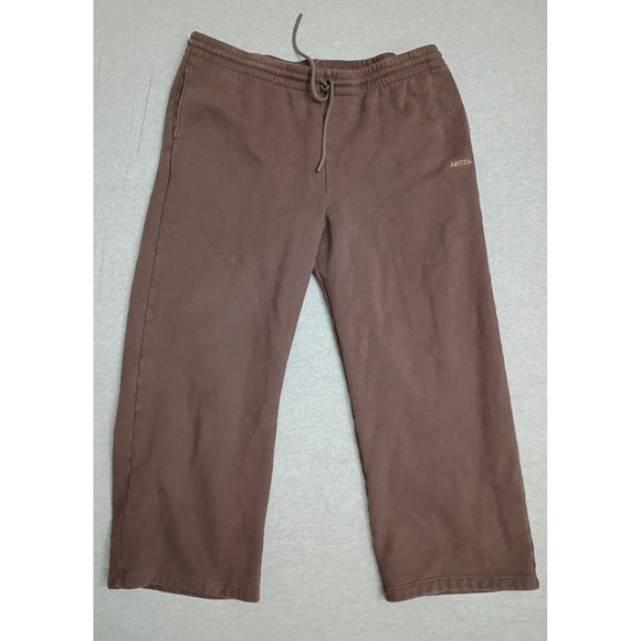 Aritzia Pants - Aritzia Sweatfleece Boyfriend Fit Sweatpants Brown 2XL Wide Leg Joggers
